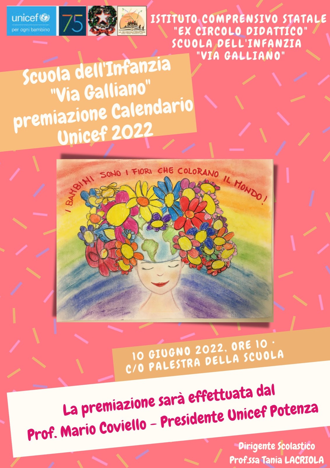 Premiazione calendario Unicef 2022