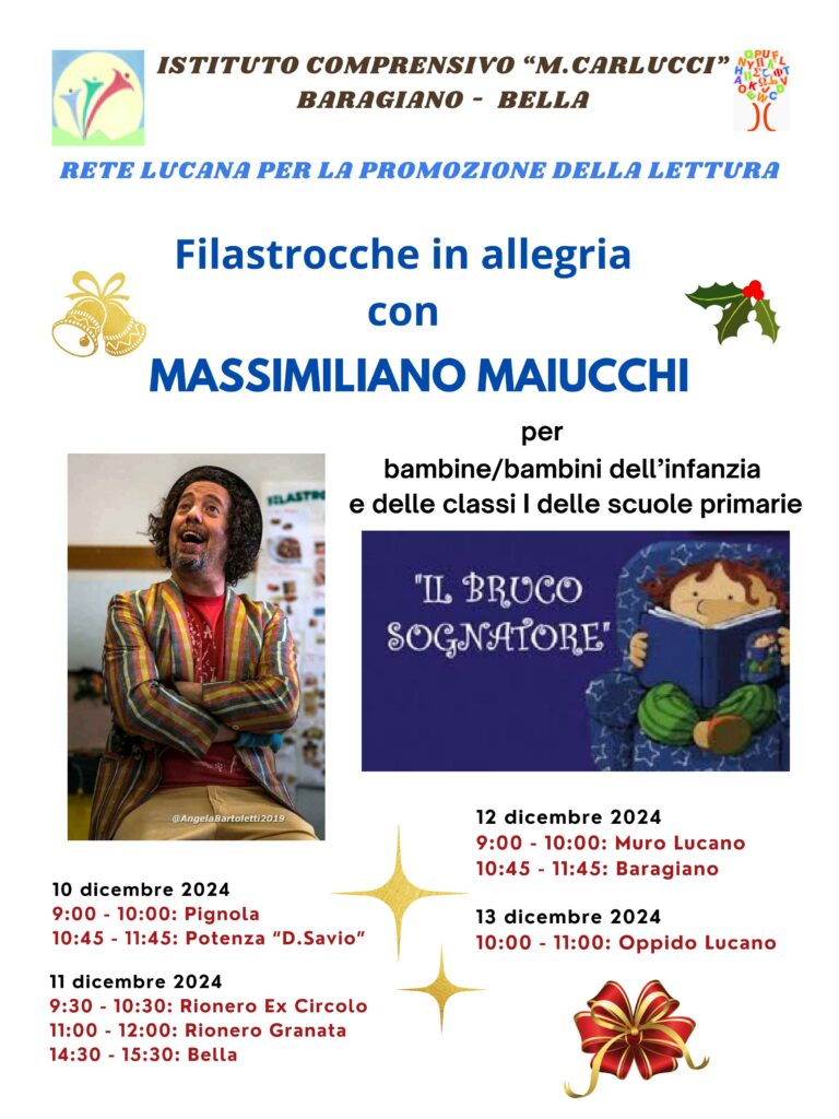 Locandina incontro con Massimiliano Maiucchi