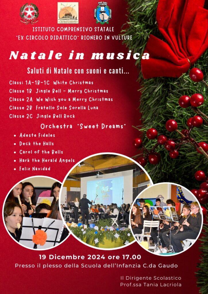 Locandina Natale in Musica - Scuola Secondaria