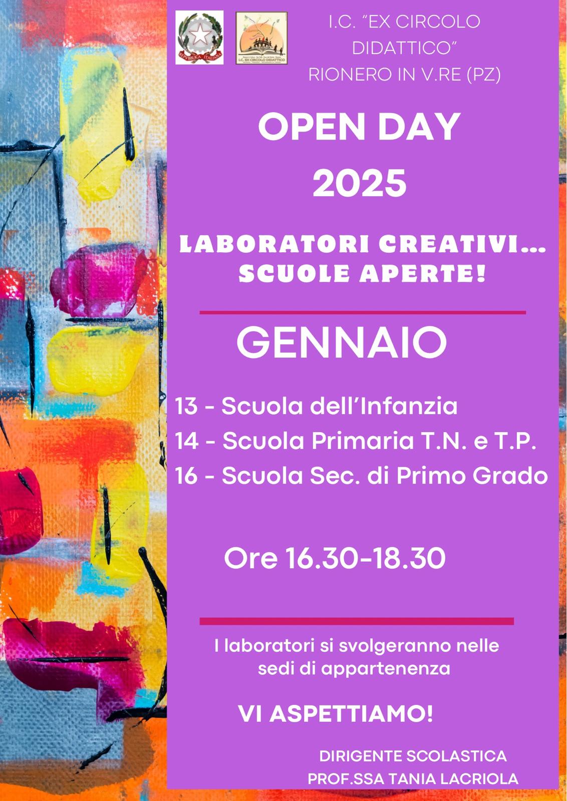 Locandina Open Day 2025